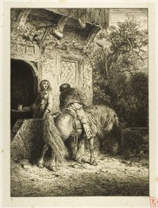 De Ruiter door Charles Emile Jacque