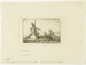 Molen door Charles Emile Jacque