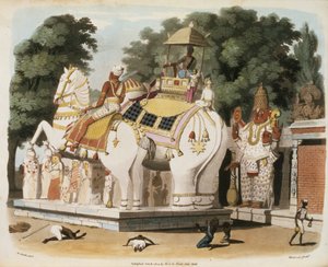 Inboorlingen brengen eerbetoon aan hun heerser, gegraveerd door Thomas Medland, 1803 door Charles Emilius Gold