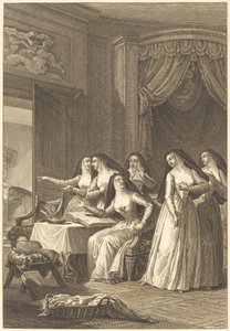 Zuster Jeanne door Charles Emmanuel Patas after Charles Monnet