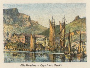 Zuid-Afrika: De Snoekers, Kaapstad Docks door Charles Ernest Peers