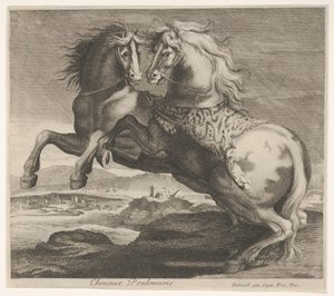Poulonnois paarden door Charles Errard le fils