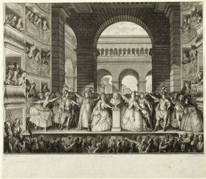 De kroning van Voltaire