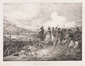 De Iagliomento oversteken, begin 19e eeuw door Charles Etienne Pierre Motte