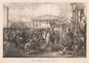 Intocht van Napoleon & Josephine in Milaan, begin 19e eeuw