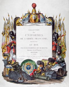 Frontispice van Collection des Uniformes de L