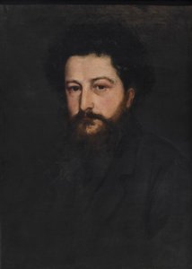 Portret van William Morris in zijn dertiger jaren door Charles Fairfax Murray door Charles Fairfax Murray