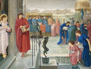 Sint Theophilus en de engel. Legende van het martelaarschap van Sint Dorothea