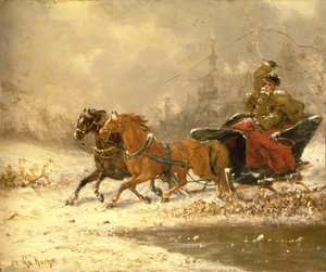 Terug naar huis in de winter