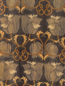 Klaprozen, vervaardigd door G.P. & J Baker, c.1888 (detail) door Charles Francis Annesley Voysey