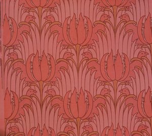 Behang ontworpen door Voysey, Victoriaans door Charles Francis Annesley Voysey