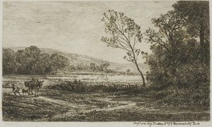 Herfst door Charles Francois Daubigny