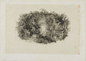 De wintertuin door Charles Francois Daubigny