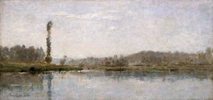 Ochtend aan de Oise, Auvers, 1837-1878 door Charles Francois Daubigny