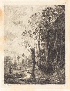 Sater door Charles Francois Daubigny