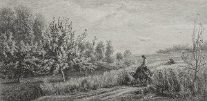 Lente, 1857 door Charles Francois Daubigny