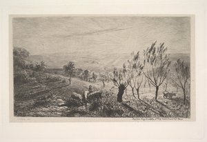 Zonsopgang door Charles Francois Daubigny