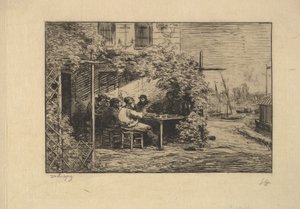 Het Afscheidsonbijt in Asnières, 1861