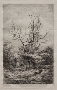 De Boomgaard door Charles Francois Daubigny
