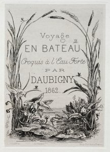 Titel Frontispice voor het Album: De Boottocht, 1861