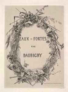 Krans van Wilde Bloemen, titel voor Eaux-Fortes par Daubigny
