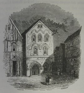 Het huis van de tempeliers in Louviers. Daubigny  John Quartley. door Charles Francois Daubigny