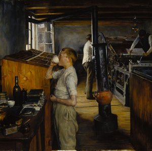 De dorpsdrukkerij, Haarlem, Nederland door Charles Frederic Ulrich