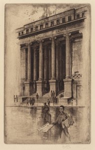 Portiek, Oude Douanehuis, Wall Street, 1905 door Charles Frederick William Mielatz