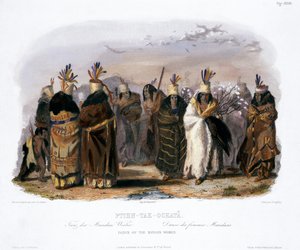 Ptihn-Tak-Ochata, Dans van de Mandan-vrouwen door Charles Geoffroy