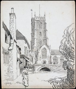Priorijkerk van St George, Dunster, Somerset, 1892-1933 door Charles George Harper