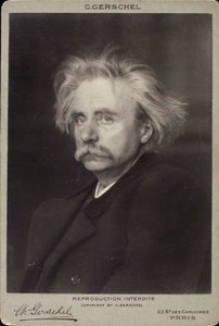 Edvard Grieg, Noorse componist en pianist, eind 19e of begin 20e eeuw door Charles Gerschel