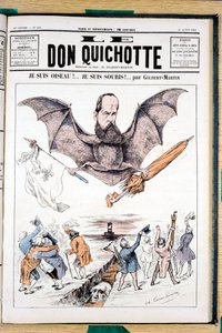Omslag van Le Don Quixote, Satirisch in Kleuren door Charles Gilbert Martin