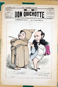 Omslag van Le Don Quixote, nummer 330, Satirisch in Kleuren door Charles Gilbert Martin