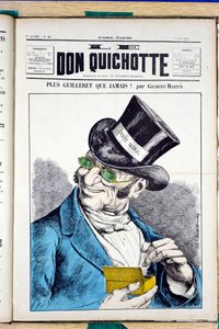 Omslag van Le Don Quixote, nummer 45, Satirique en Colours door Charles Gilbert Martin