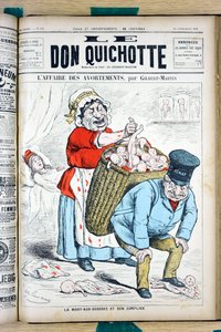 Omslag van Le Don Quixote, nummer 908, Satirique in kleuren door Charles Gilbert Martin