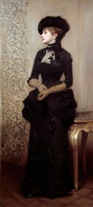 De Parijzenaar door Charles Giron (1850-1914) 1883 (schilderij) door Charles Giron