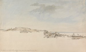 Lissabon vanaf het Klooster van St. Franciscus da Citadel door Charles Gore