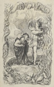 Illustratie bij De Storm: Caliban, Ferdinand en Ariel, 1836