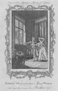Kirkes schurkachtigheid en wreedheid jegens een jonge vrouw die hem smeekte om het leven van haar broer te redden, 1773