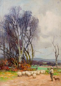 Uitzicht vanaf Strathmartine Road, Downfield, Dundee door Charles Gustav Louis Phillips