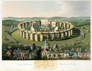 Groot conventioneel festival van de Britten, geaquarelleerd en uitgegeven door Robert Havell (1769-1832) 1815 door Charles Hamilton Smith