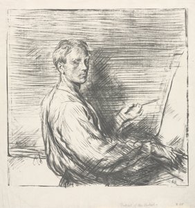 Portret van de Kunstenaar, No. 1 door Charles Haslewood Shannon