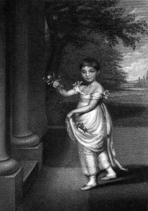 Elizabeth Barrett Moulton-Barrett op negenjarige leeftijd (gegraveerd door G. Cook, ca. midden 19e eeuw) door Charles Hayter