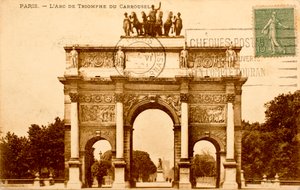 Ansichtkaart/Arc de Triomphe du Carrousel/Parijs/Seine/Ile de France/Frankrijk door Augustus Kollner