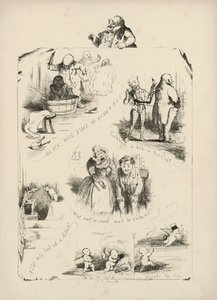Pagina uit Proverbs with Pictures door Charles H. Bennett door Charles Henry (after) Bennett