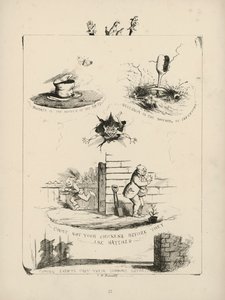 Pagina uit Proverbs with Pictures door Charles H. Bennett door Charles Henry (after) Bennett