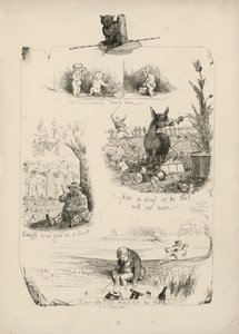 Pagina uit Proverbs with Pictures door Charles H. Bennett door Charles Henry (after) Bennett