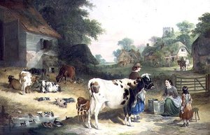 Dorpsroddels door Charles and Henry Shayer