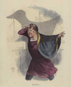 Gans (gekleurde gravure)