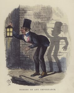 Niemand van enig belang (gekleurde gravure) door Charles Henry Bennett
